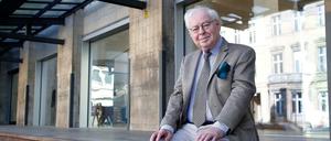Hermann Rudolph, ehemaliger Herausgeber und Chefredakteur, im alten Tagesspiegel-Hof an der Potsdamer Straße.