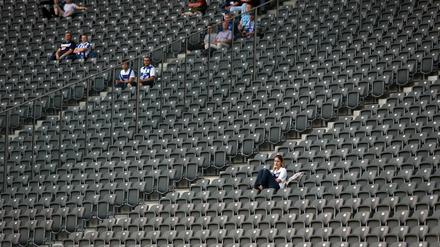 Mehr Platz als erhofft wird es am Freitag bei Herthas erstem Heimspiel im Olympiastadion geben.
