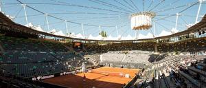 Schöne Aussichten. Bis zu 2300 Zuschauer dürfen zu den Spielen auf den Center Court - ausverkauft waren die erste Tage nicht.