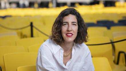 Die künstlerische Leiterin Lili Hinstin bei ihrem ersten Festival 2019 auf der Piazza Grande in Locarno.