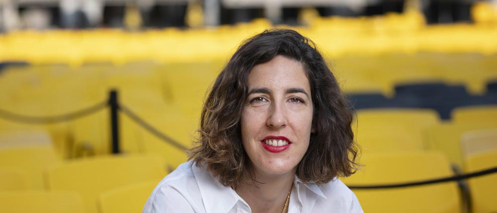 Die künstlerische Leiterin Lili Hinstin bei ihrem ersten Festival 2019 auf der Piazza Grande in Locarno.