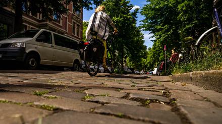 Nicht unbedingt der Freund des Radsportlers: das Kopfsteinpflaster.