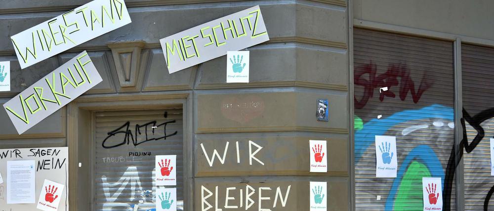 Protest besorgter Mieter in Berlin