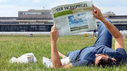 Titelseite vom 26.05.2014: Mit einem Volksentscheid stimmte Berlin gegen eine Randbebauung des Tempelhofer Felds.
