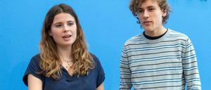 Die Vertreter der Schülerinitiative Fridays for Future Luisa Neubauer und Jakob Blasel.