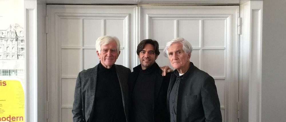 Die Architekten Rüdiger, Robert und Jürgen Patzschke (rechts) haben in Berlin viel gebaut. 