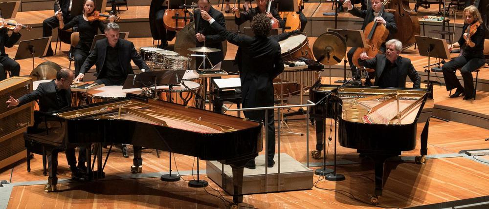 Das DSO mit dem Klavierduo Grau-Schumacher am 21. September in der Philharmonie.