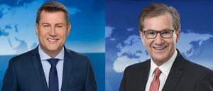 Der alte und der neue Chefsprecher der "Tagesschau". Jens Riewa (links) löst Jan Hofer ab, der Ende des Jahres in den Ruhestand geht.