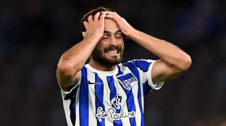 Nicht zu fassen. Lucas Tousart und Hertha BSC waren bei der Niederlage gegen Eintracht Frankfurt selbst ein bisschen erschüttert von ihrem Auftritt.