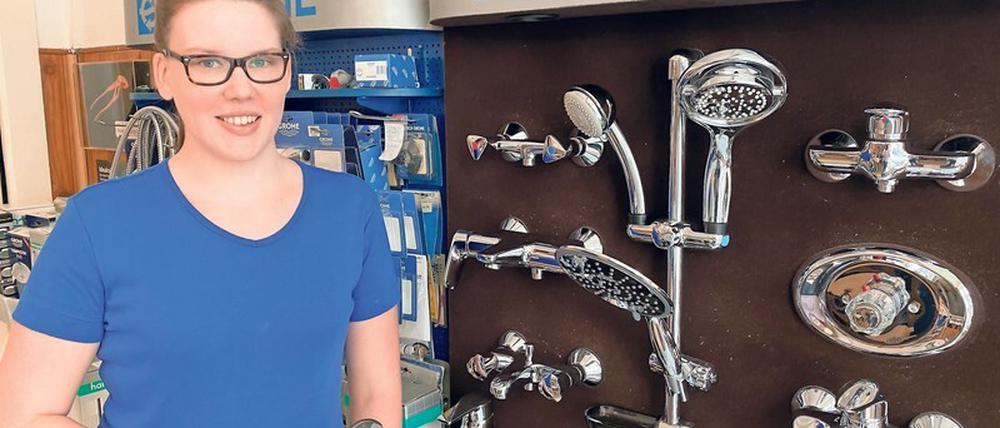 Handwerklich begabt. Sophie Sautter hat sich erfolgreich zur Anlagenmechanikerin ausbilden lassen. 