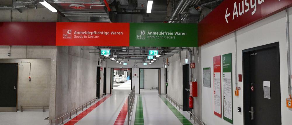 Bleibt erst mal zu: Der Ankunftsbereich im Terminal 2 vom Flughafen Berlin-Brandenburg (BER).
