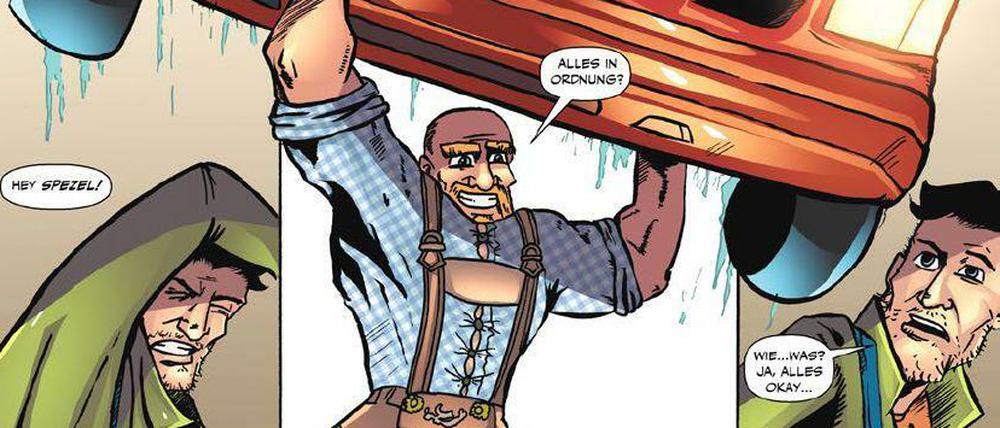Wie alles anfing: Eine Szene aus der Herkunftsgeschichte von Tracht Man.