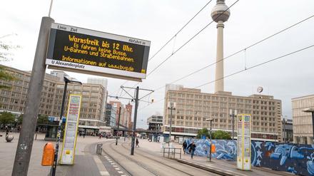 Neun Stunden lang wurde die BVG in Berlin am Dienstag bestreikt.