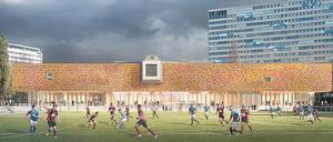 Die Vision von Sauerbruch Hutton, von Süden aus betrachtet.