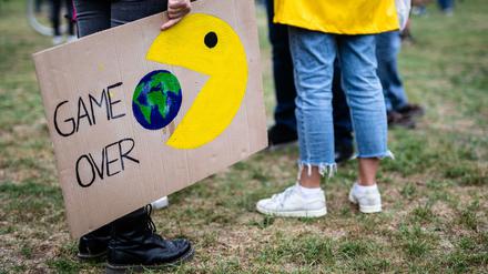 Fridays-for-Future-Demo in Stuttgart. 