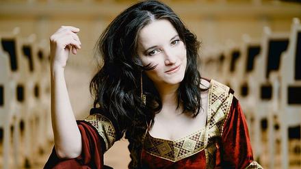 Daheim im Berliner Konzerthaus. Sopranistin Anna Prohaska.