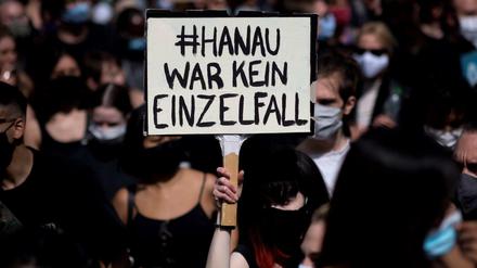 Auf der "Black Lives Matter"-Demo am 6. Juni 2020 in Berlin.