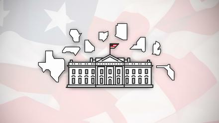 US-Wahl 2020 live: Die Swing-States sind entscheidend für Trump und Biden.