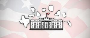 US-Wahl 2020 live: Die Swing-States sind entscheidend für Trump und Biden.