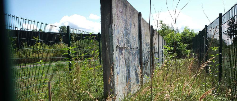 Reste der Berliner Hinterlandmauer im Landschaftspark Rudow-Altglienicke.