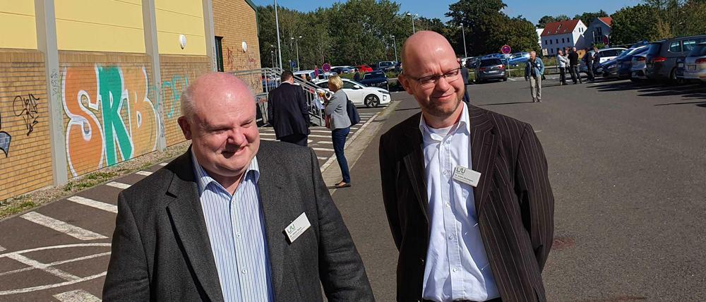 Ulrich Stock (l.) und Andre Tschiegner .
