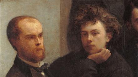 Die Dichter Paul Verlaine (li.) und Arthur Rimbaud, gemalt von Henri Fantin Latour. 