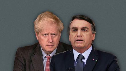 Boris Johnson und Jair Bolsonaro.