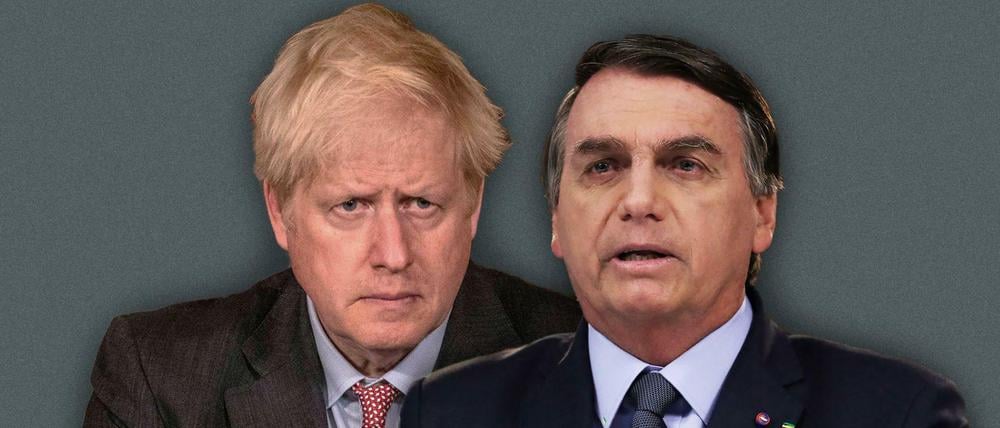 Boris Johnson und Jair Bolsonaro.