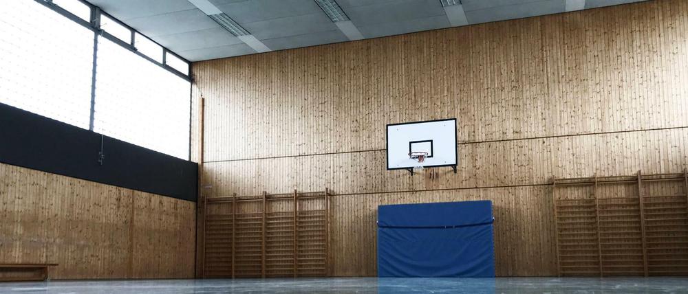 Leer. Eine Sporthalle in Corona-Zeiten.