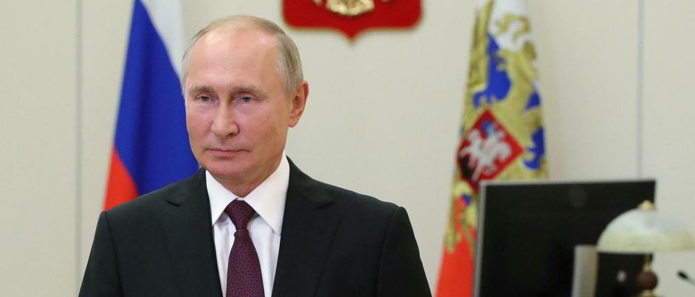 Der russische Präsident schickte ein Telegramm nach Deutschland.