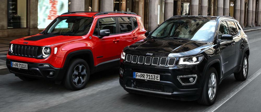 Jeep wird elektrisch, jedenfalls teilweise - mit dem Renegade 4xe und dem Compass 4xe.
