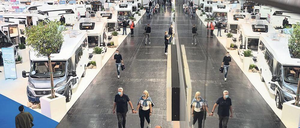 Zur ersten großen Messe in diesem Herbst, dem Caravan Salon in Düsseldorf, kamen Anfang September mehr als 100 000 Besucher.