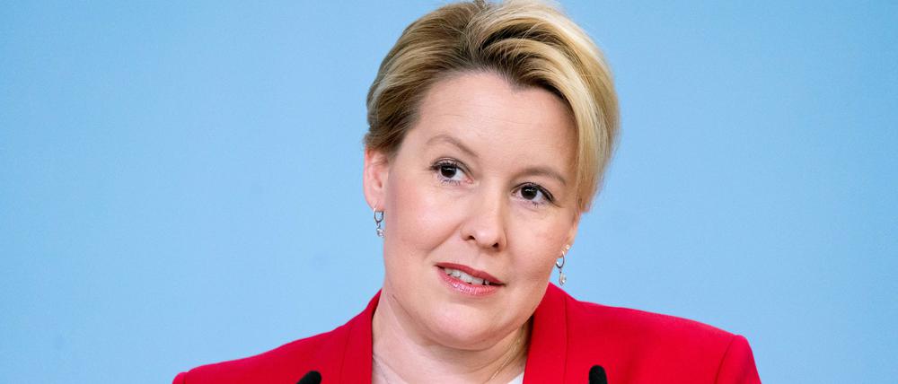 Bundesfamilienministerin Franziska Giffey (SPD).