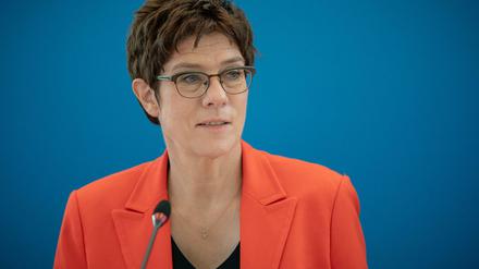 Annegret Kramp-Karrenbauer, CDU Bundesvorsitzende und Verteidigungsministerin. 