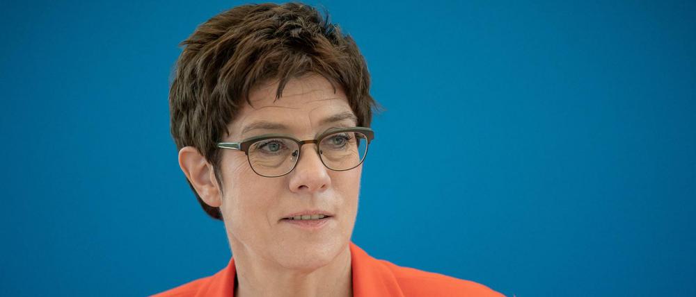 Annegret Kramp-Karrenbauer, CDU Bundesvorsitzende und Verteidigungsministerin. 