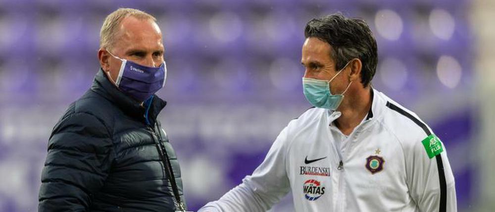 Aua Aue! Masken allein reichen beim Team vom FC Erzgebirge nicht mehr.