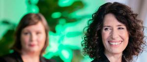 Bettina Jarasch, designierte Spitzenkandidatin der Berliner Grünen für die Abgeordnetenhauswahl, bei einer Pressekonferenz zu ihrer Vorstellung als Spitzenkandidatin der Berliner Grünen für die Abgeordnetenhauswahl im kommenden Jahr.