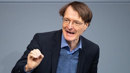 Karl Lauterbach im Deutschen Bundestag.
