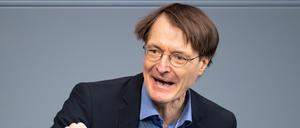 Karl Lauterbach im Deutschen Bundestag.