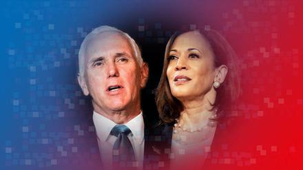 Mike Pence und Kamala Harris.