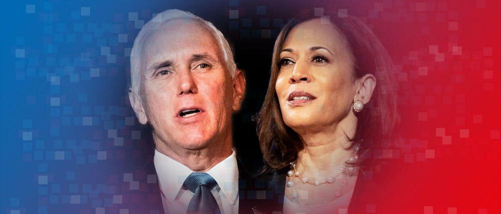 Mike Pence und Kamala Harris.