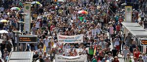 Am 1. August demonstrierten mehrere tausend Menschen gegen die Corona-Regeln. 