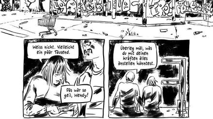 Plötzlich übermenschlich: Eine Seite aus „Freaks“.