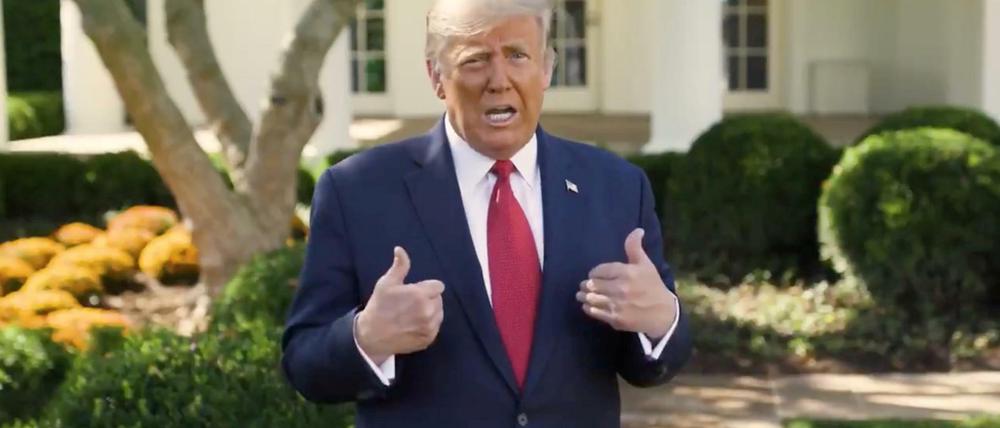 Nach seiner Entlassung aus dem Krankenhaus versprach US-Präsident Donald Trump seine Behandlung gegen Covid-19 der gesamten Bevölkerung des Landes zugänglich zu machen.