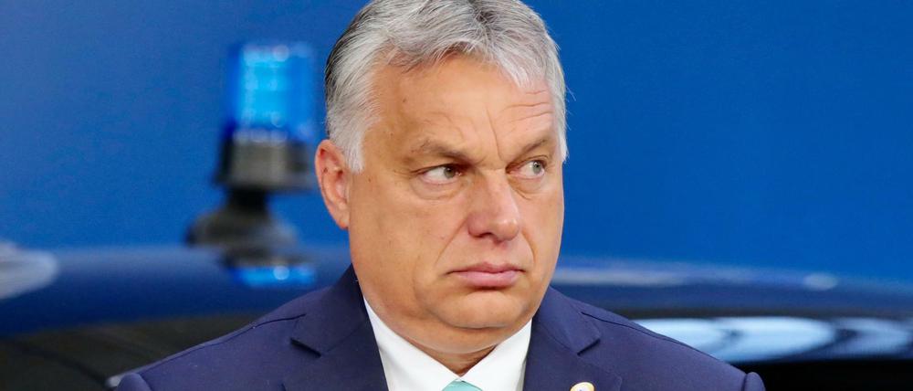 Ungarns Regierungschef Viktor Orban am Samstag in Brüssel.
