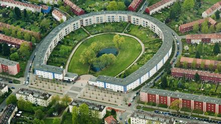 Weltkulturerbe. Die Hufeisensiedlung in Berlin.
