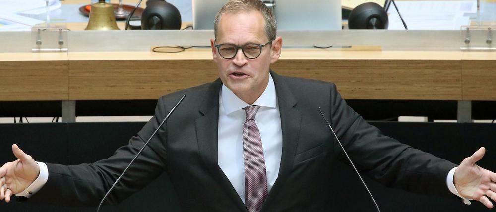 Michael Müller (SPD),Regierender Bürgermeister von Berlin, wird am Mittwoch mit den Ministern der anderen Bundesländer zusammenkommen.