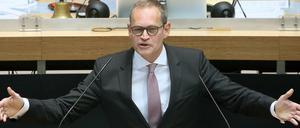Michael Müller (SPD),Regierender Bürgermeister von Berlin, wird am Mittwoch mit den Ministern der anderen Bundesländer zusammenkommen. 