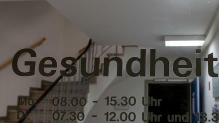 Überfordert: Der Eingang zu einem Gesundheitsamt.