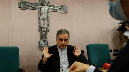 Kardinal Angelo Becciu wurde Ende Septembervom Papst gefeuert.